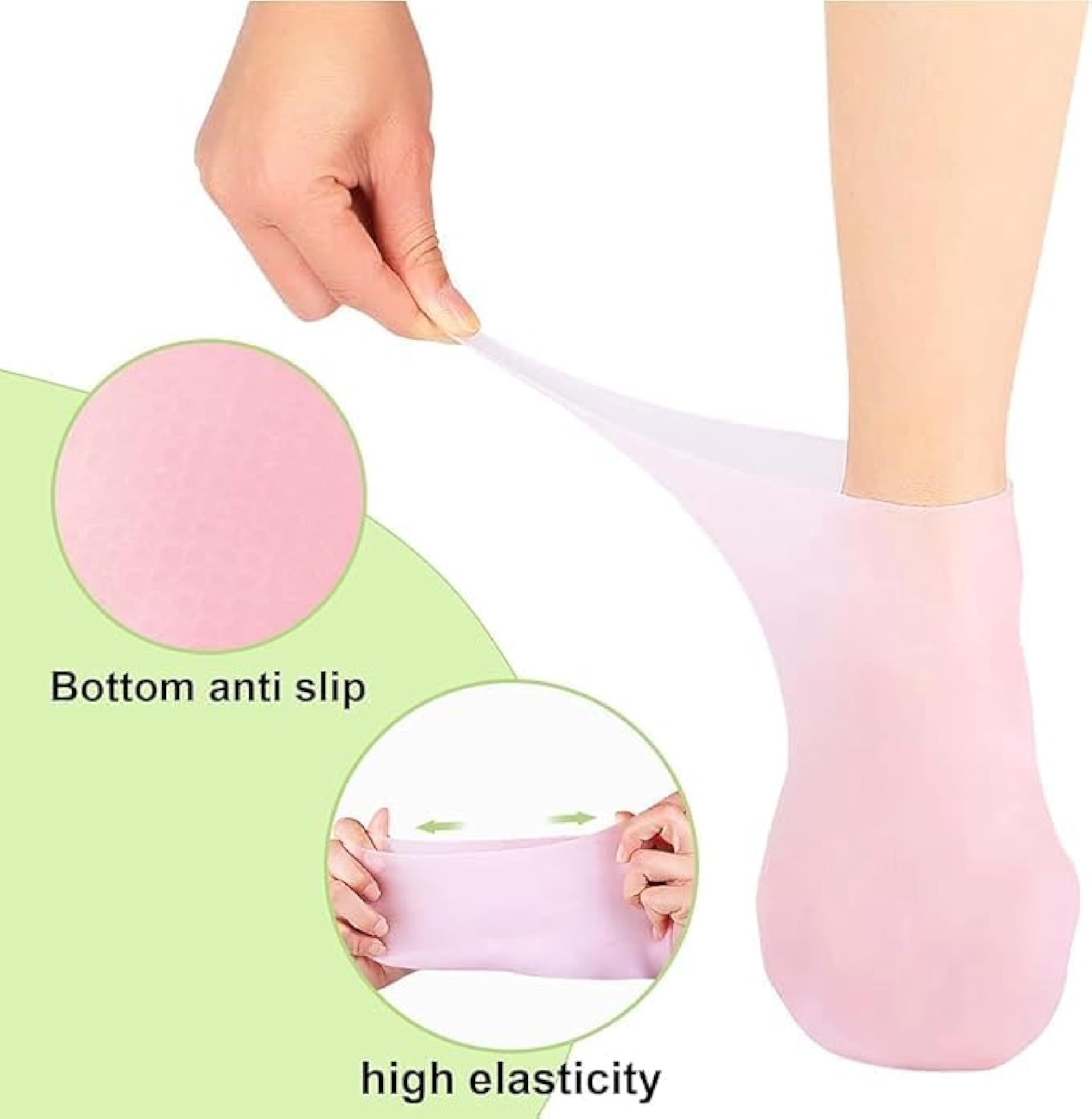 Silicone Gel Socks for Women, Moisturizing Foot Care